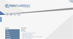 Desktop Screenshot of marvswindowstips.com