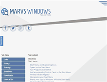Tablet Screenshot of marvswindowstips.com